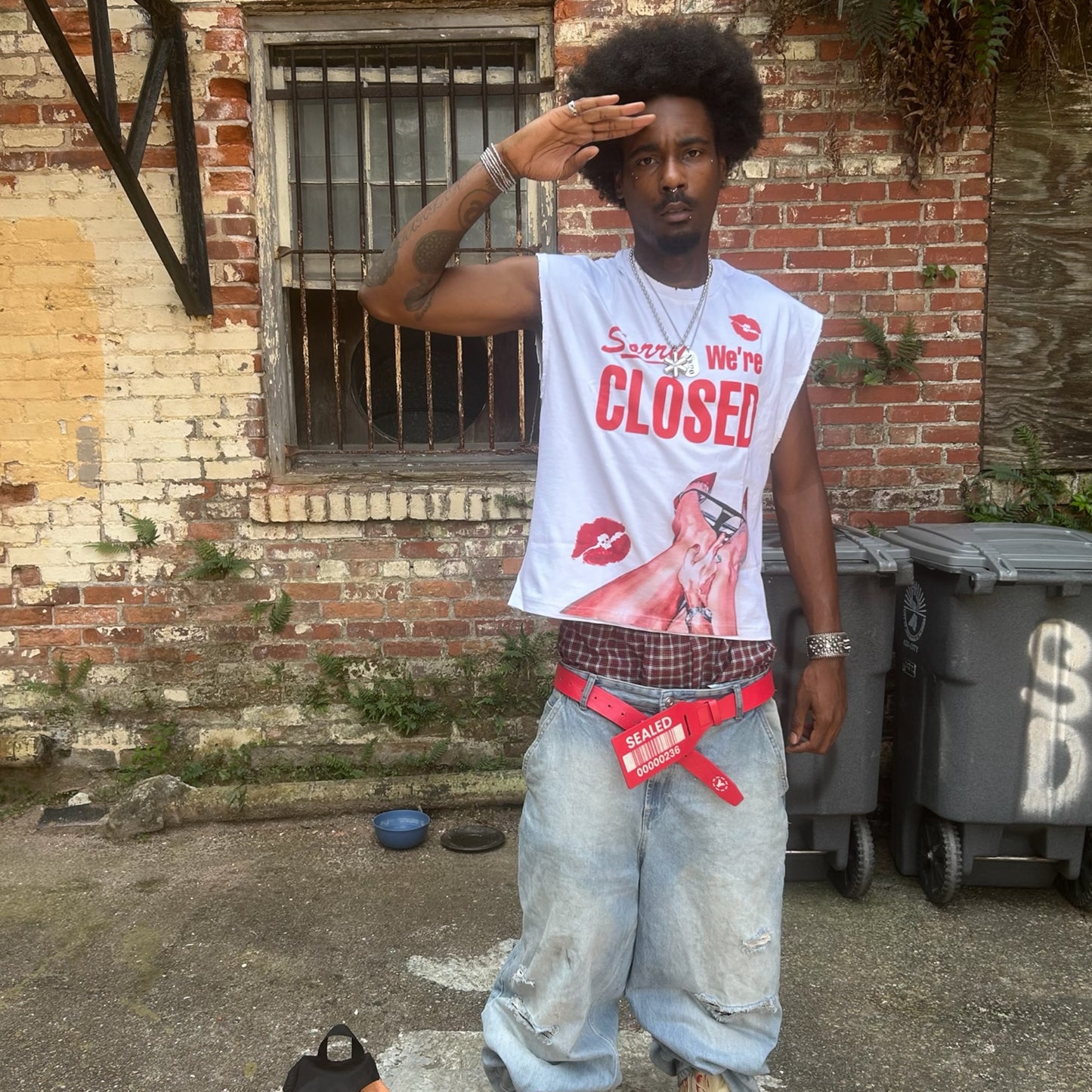 Sorry We’re Closed Sleeveless Tee