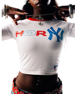 Hor-Ny bootleg Cropped Tee
