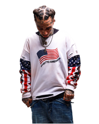 Old Glory Layered Crewneck